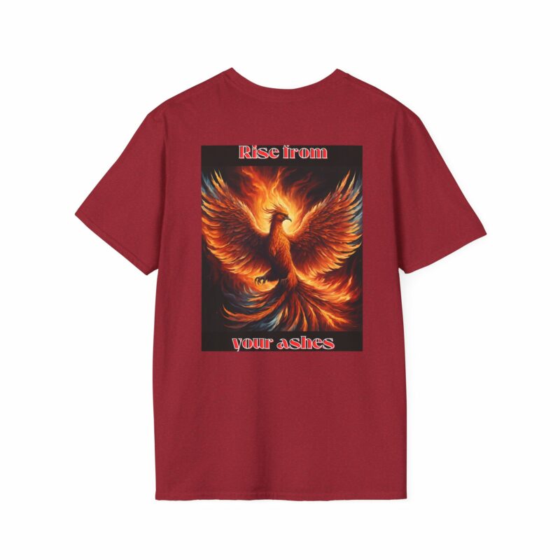 Phoenix 'Rise From Your Ashes' Unisex Softstyle T-Shirt - Image 242