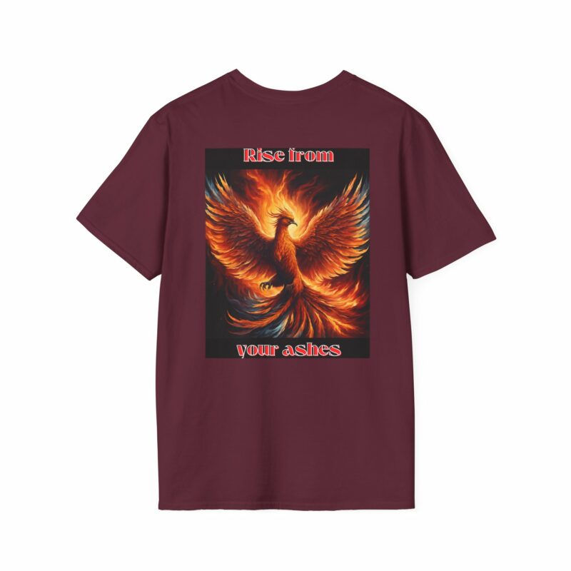 Phoenix 'Rise From Your Ashes' Unisex Softstyle T-Shirt - Image 38