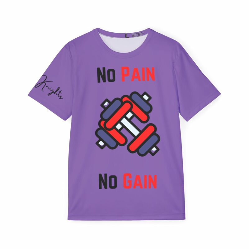 Men's Sports Jersey - No Pain No Gain Workout Tee