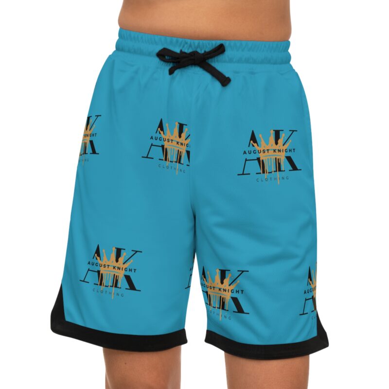 Stylish Basketball Rib Shorts with August Night Logo - Perfect for Sport and Leisure - Image 4