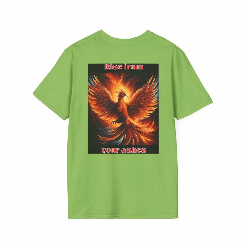 Phoenix 'Rise From Your Ashes' Unisex Softstyle T-Shirt - Image 74