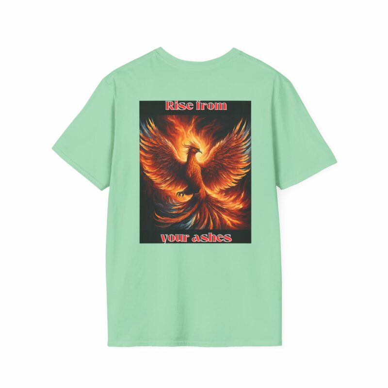 Phoenix 'Rise From Your Ashes' Unisex Softstyle T-Shirt - Image 82