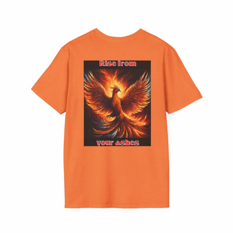 Phoenix 'Rise From Your Ashes' Unisex Softstyle T-Shirt - Image 6