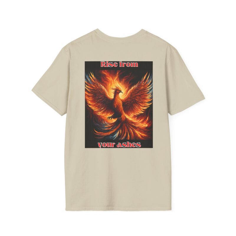 Phoenix 'Rise From Your Ashes' Unisex Softstyle T-Shirt - Image 18