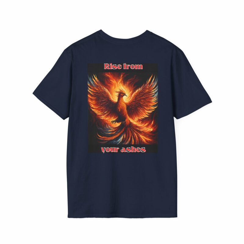 Phoenix 'Rise From Your Ashes' Unisex Softstyle T-Shirt - Image 186