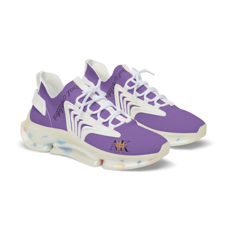 Stylish Men's Mesh Sneakers - Purple Comfort & Trend