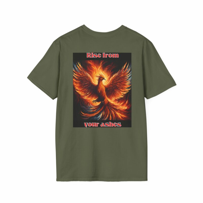 Phoenix 'Rise From Your Ashes' Unisex Softstyle T-Shirt - Image 66