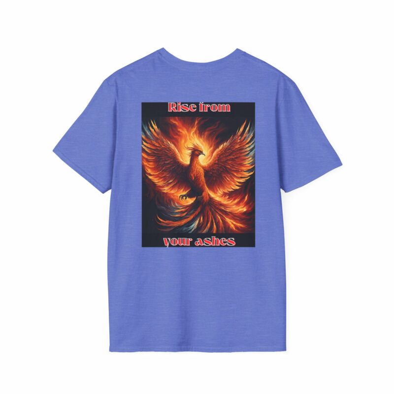 Phoenix 'Rise From Your Ashes' Unisex Softstyle T-Shirt - Image 146