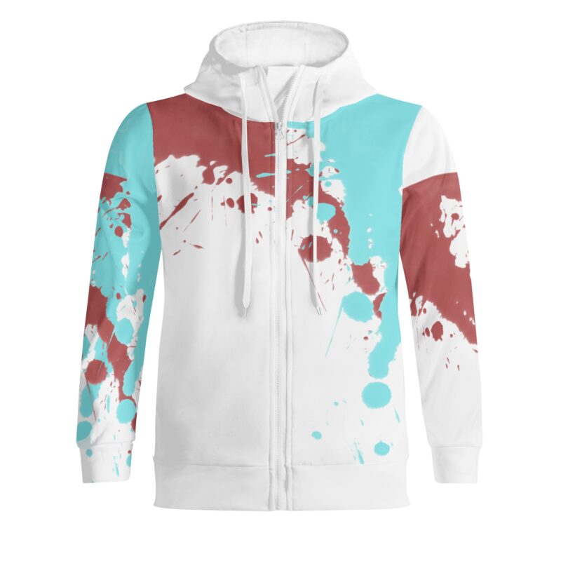 Adult Full Zip Turtleneck Hoodie Streetwear