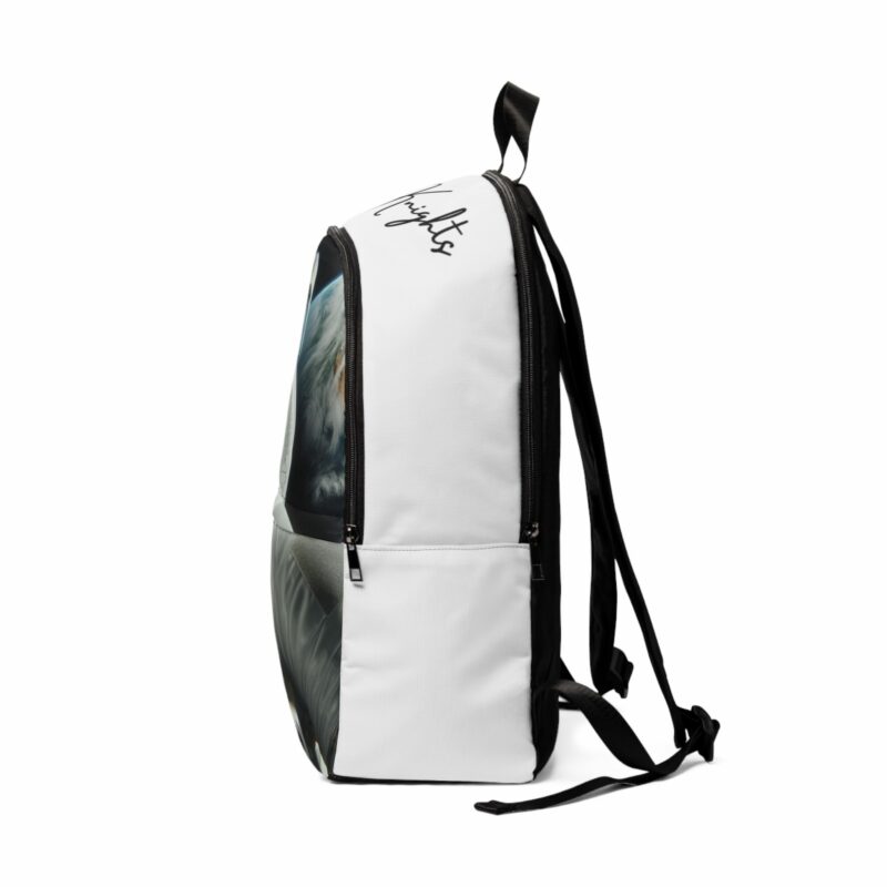 Cosmic Adventure Unisex Fabric Backpack - Astronaut Design for Space Lovers - Image 3