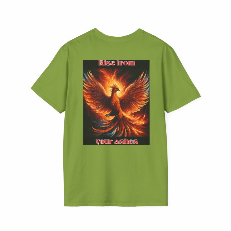 Phoenix 'Rise From Your Ashes' Unisex Softstyle T-Shirt - Image 78