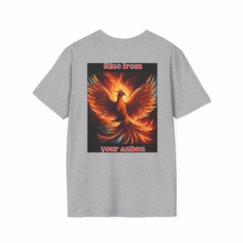 Phoenix 'Rise From Your Ashes' Unisex Softstyle T-Shirt - Image 26