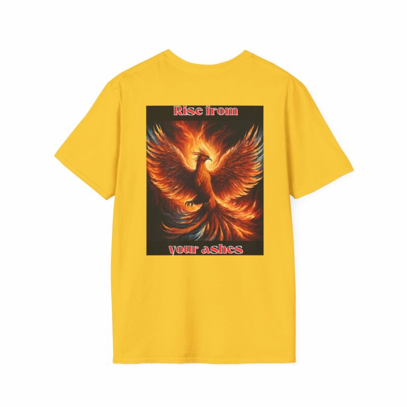 Phoenix 'Rise From Your Ashes' Unisex Softstyle T-Shirt - Image 58