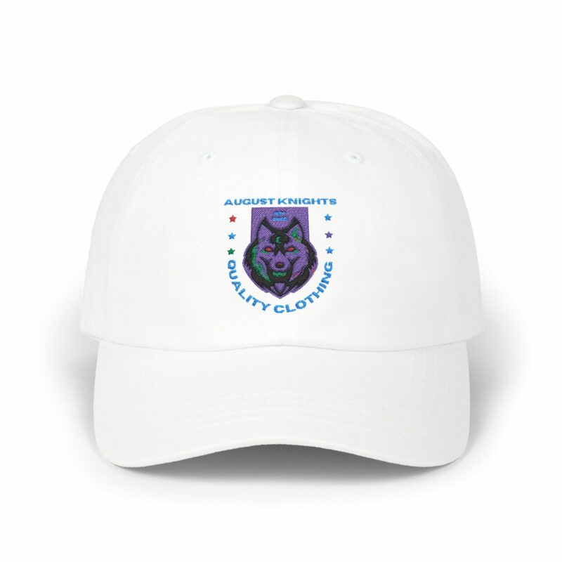 Classic Dad Cap with Wolf Design - August Knights Quality Clothing