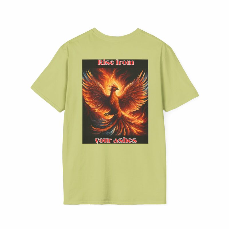 Phoenix 'Rise From Your Ashes' Unisex Softstyle T-Shirt - Image 54