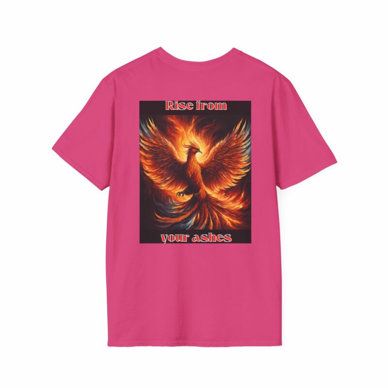 Phoenix 'Rise From Your Ashes' Unisex Softstyle T-Shirt - Image 226