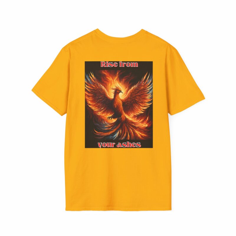 Phoenix 'Rise From Your Ashes' Unisex Softstyle T-Shirt - Image 30