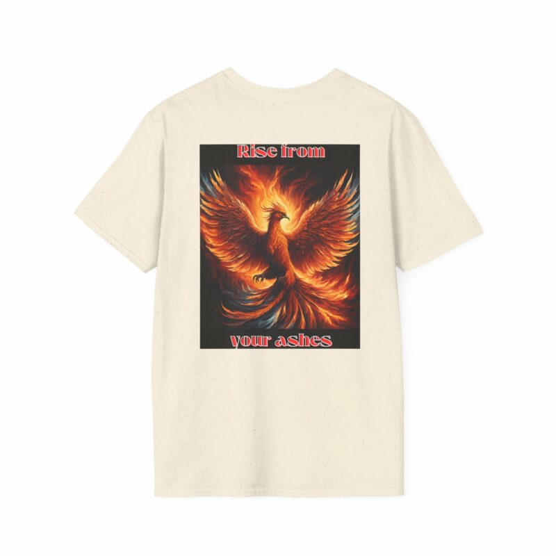 Phoenix 'Rise From Your Ashes' Unisex Softstyle T-Shirt - Image 46