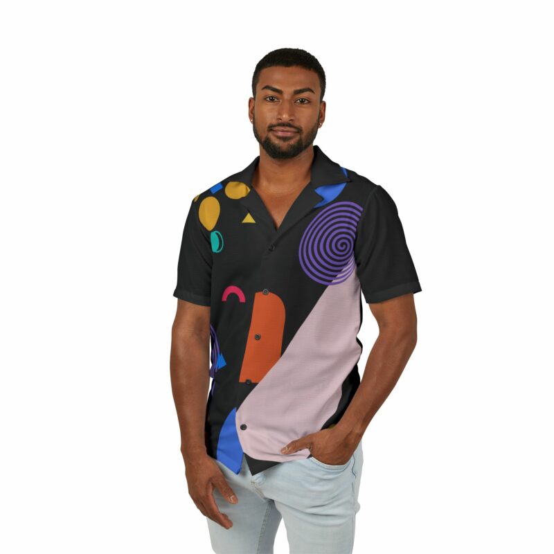 Vibrant Men's Hawaiian Camp Shirt - Image 3