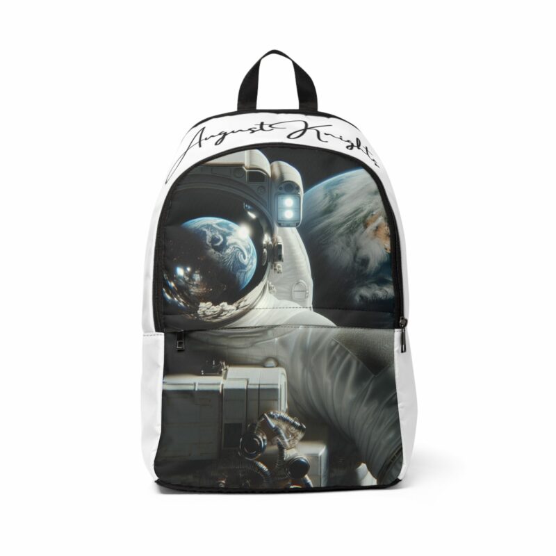 Cosmic Adventure Unisex Fabric Backpack - Astronaut Design for Space Lovers