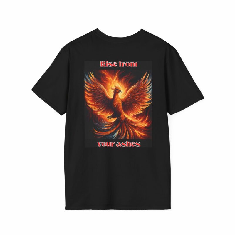 Phoenix 'Rise From Your Ashes' Unisex Softstyle T-Shirt - Image 14