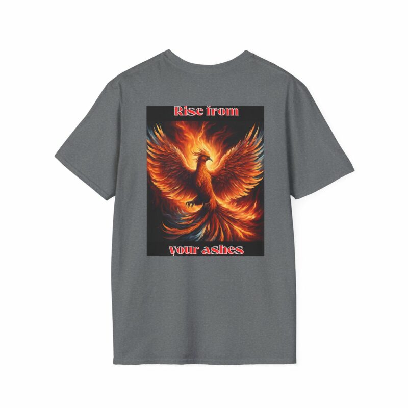 Phoenix 'Rise From Your Ashes' Unisex Softstyle T-Shirt - Image 94