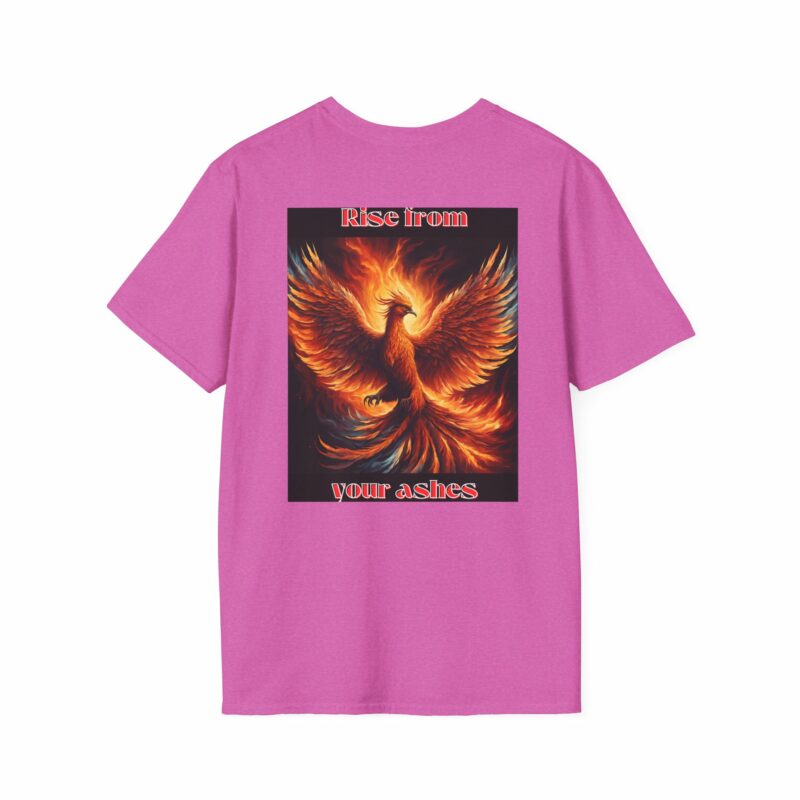 Phoenix 'Rise From Your Ashes' Unisex Softstyle T-Shirt - Image 218