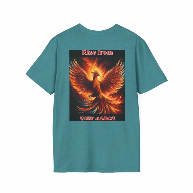 Phoenix 'Rise From Your Ashes' Unisex Softstyle T-Shirt - Image 110