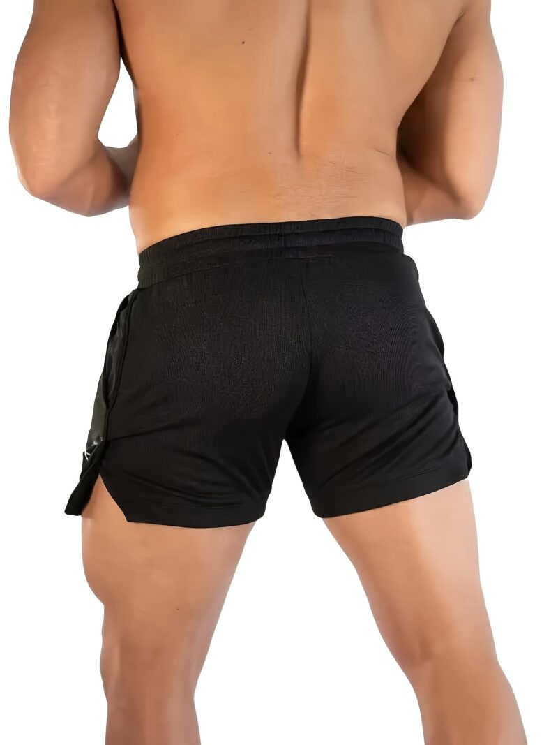 Men's 3pcs Quick-Dry Athletic Shorts with Zippered Pockets - Image 10