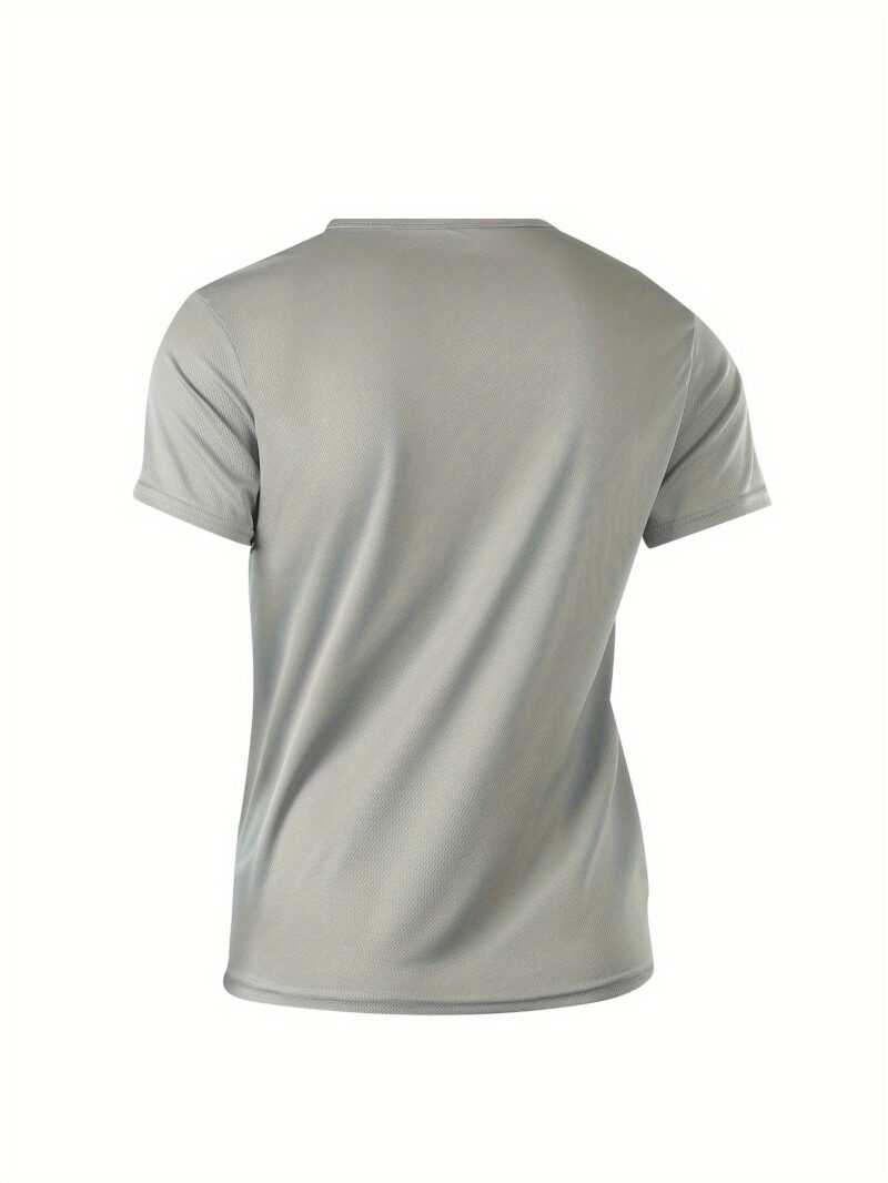 [Ultra-Breathable Crew Neck Tees] 9pcs Premium Solid Color Crew Neck T-Shirts - Image 4